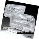 ヘッドライト Chrome 99-04 F250 350 Super Duty Headlight+Corner Lamp W/ 8-LED DRL Fog Lamp Chrome 99-04 F250 350スーパーDutyヘッドライト+コーン erランプW / 8-LED DRLフォグランプ