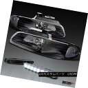 ヘッドライト 99-00 Grand Caravan Town & Country Voyager Black Headlights+8-LED DRL Fog...