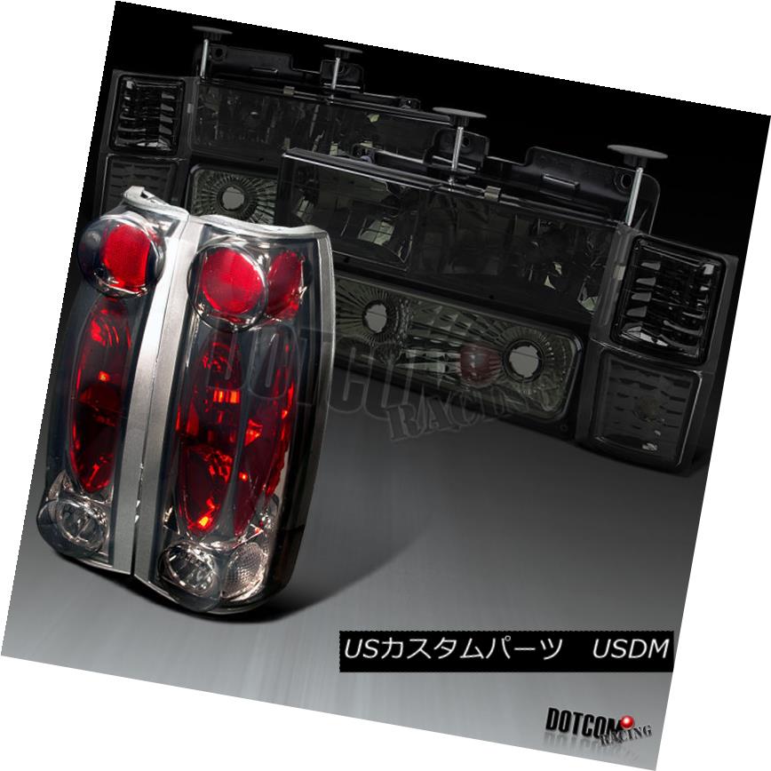 ヘッドライト 1994-1998 Chevy C/K C10 Suburban Smoke Headlights Corner Bumper Lamps+Tail Lamps 19..