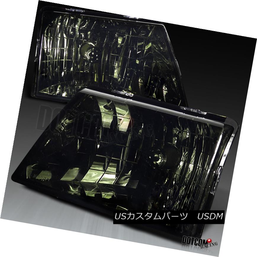 ヘッドライト 1998-2000 Ranger Smoke Lens Crystal Headlights Lamps Chrome 1998-2000レンジャースモ..