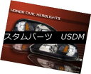 ヘッドライト 1999-2000 HONDA CIVIC HEADLIGHTS JDM BLACK PAIR NEW 99 00 1999-2000ホンダシビッ...