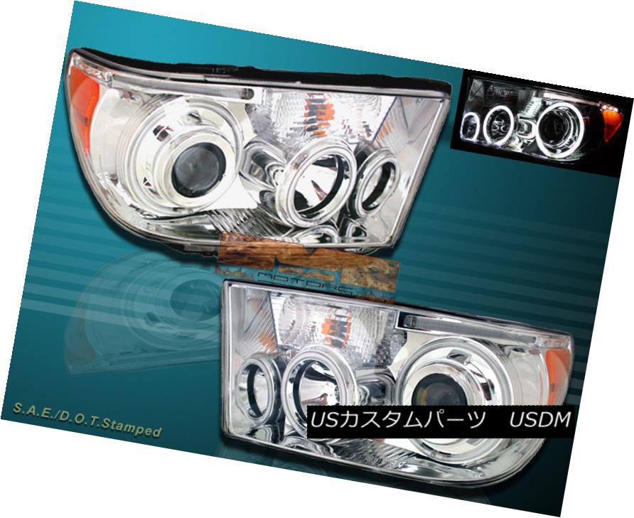 إåɥ饤 07-12 TOYOTA TUNDRA / 08-11 SEQUOIA PROJECTOR HEADLIGHTS CCFL HALO CLEAR STYLE 07-12 TOYOTA TUNDRA / 08-11 SEQUOIAץإåɥ饤CCFLϥꥢ