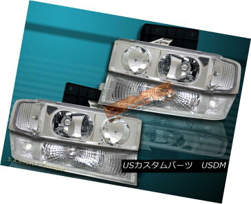 ヘッドライト 95-05 Chevy Astro Van Clear Headlights + Park Signal Lights Combo 95-05シボレーアストロバンクリアヘッドライト+パーク信号ライトコンボ