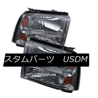 ヘッドライト Ford 05-07 F250 F350 F450 SuperDuty Smoke Lens Replacement Headlights Ford 05-07 F250 F350 F450 SuperDutyスモークレンズ交換用ヘッドライト