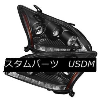 ヘッドライト Lexus 04-06 RX330 Black DRL LED Projector Headlights Factory HID Models Only レクサス04-06 RX330ブラックDRL LEDプロジェクターヘッドライトファクトリーHIDモデルのみ