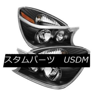 ヘッドライト Buick 04-05 Rendezvous Black Housing Replacement Headlights Lamp CXL CX Ultra ビュイック04-05ランデブーブラックハウジング交換用ヘッドライトランプCXL CX Ultra