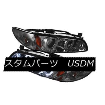 ヘッドライト Pontiac 97-03 Grand Prix Smoke CCFL Dual Halo Projector Headlights Lamps ポンティアック97-03グランプリ煙CCFLデュアルヘイロープロジェクターヘッドライトランプ