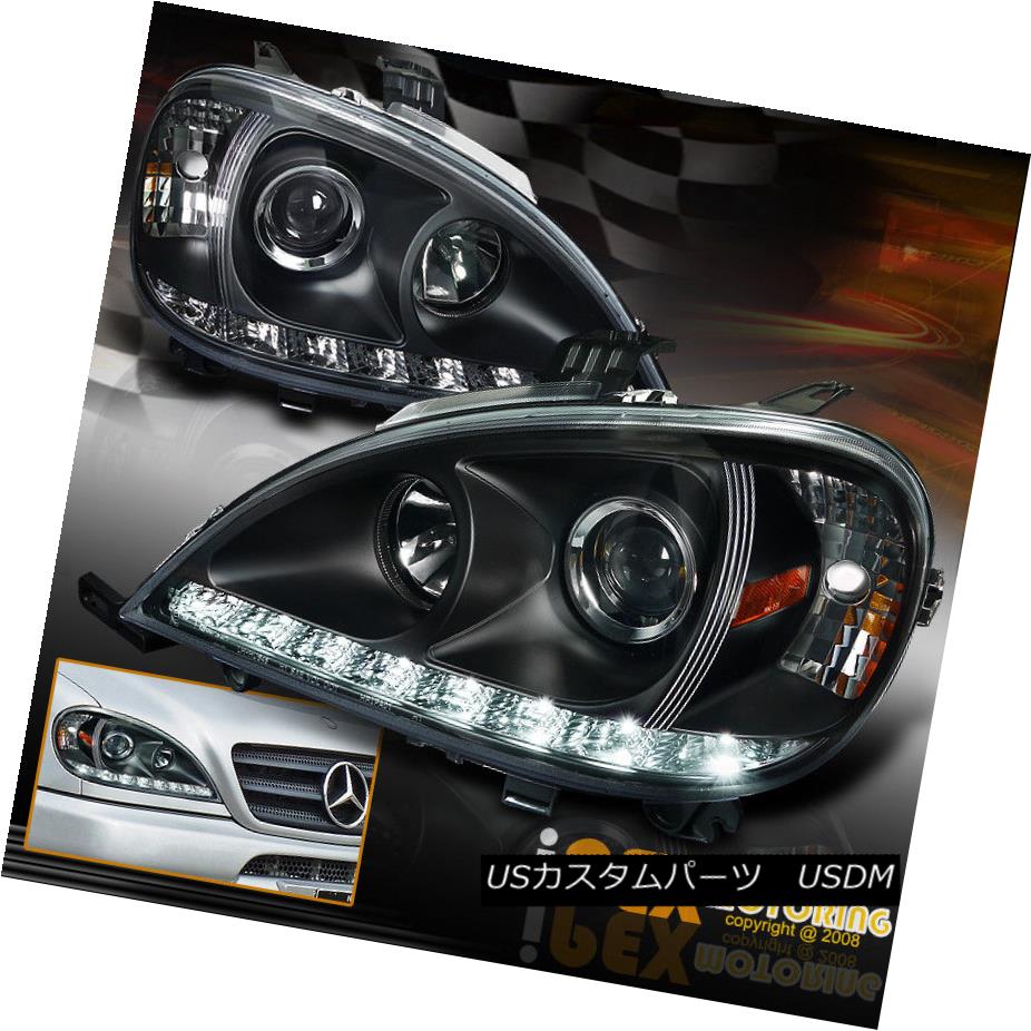 إåɥ饤 2002-2005 Mercedes Benz W163 ML ML350 ML500 Projector LED DRL Headlights Black 2002-2005륻ǥ٥W163 ML ML350 ML500ץLED DRLإåɥ饤ȥ֥å