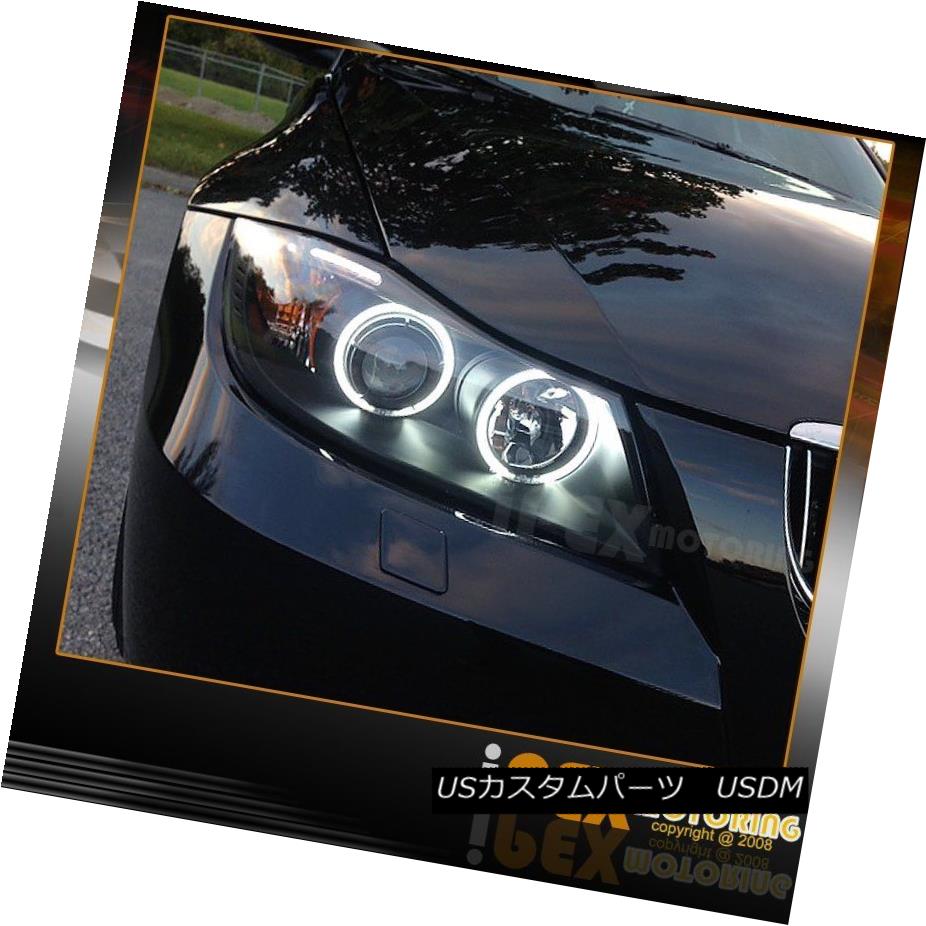 ヘッドライト ( 3-Series ) 2006 2007 2008 BMW E90 E91 CCFL Halo Projector Black LED Headlights （3シリーズ）2006 2007 2008 BMW E90 E91 CCFLハロープロジェクターブラックLEDヘッドライト