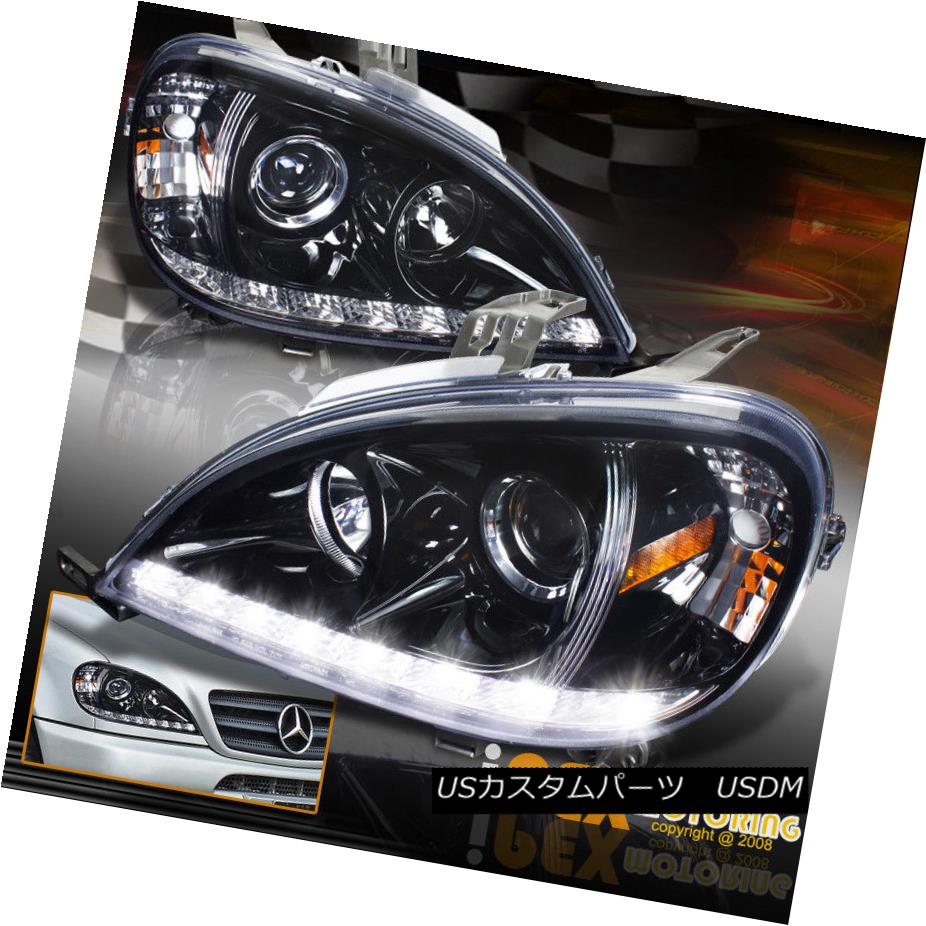 إåɥ饤 SHINY BLACK 2002-2005 Mercedes Benz W163 ML350 ML500 Projector LED Headlights SHINY BLACK 2002-2005륻ǥ٥W163 ML350 ML500ץLEDإåɥ饤