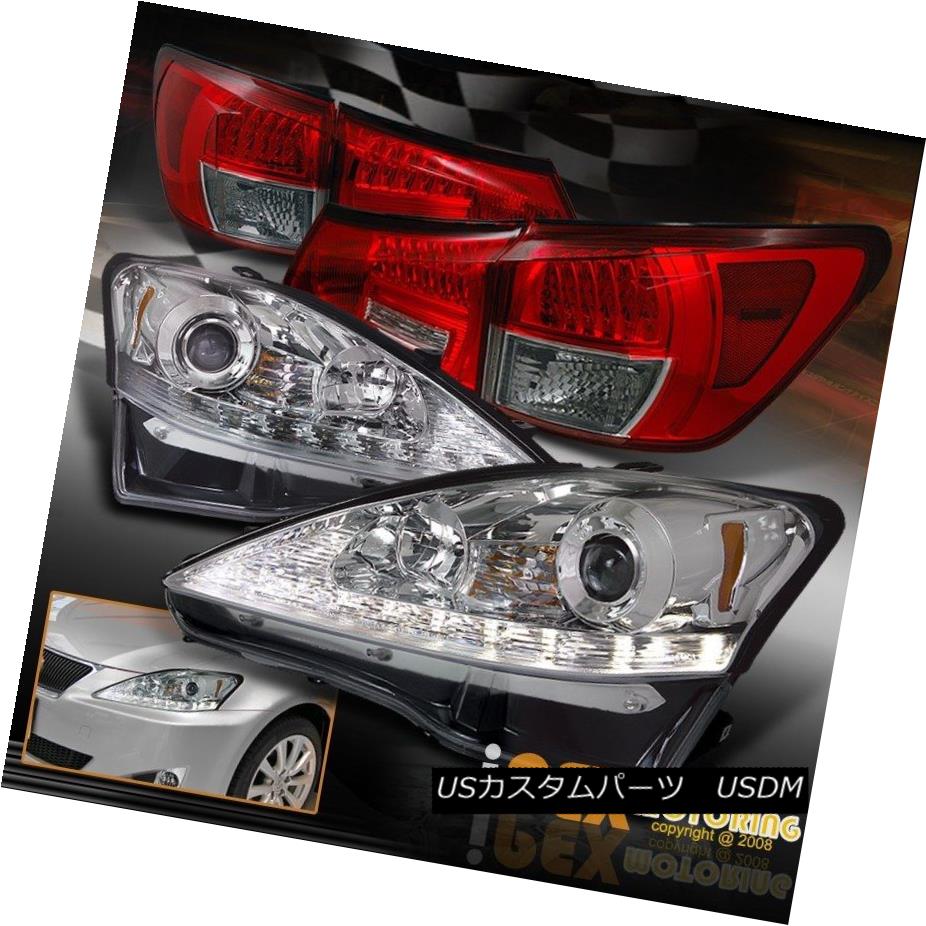 ヘッドライト 2006-2009 Lexus IS250 LED Signals Projector Chrome Headlights + LED Tail Light 2006-2009年レクサスIS250 LED信号プロジェクタークロームヘッドライト+ LEDテールライト