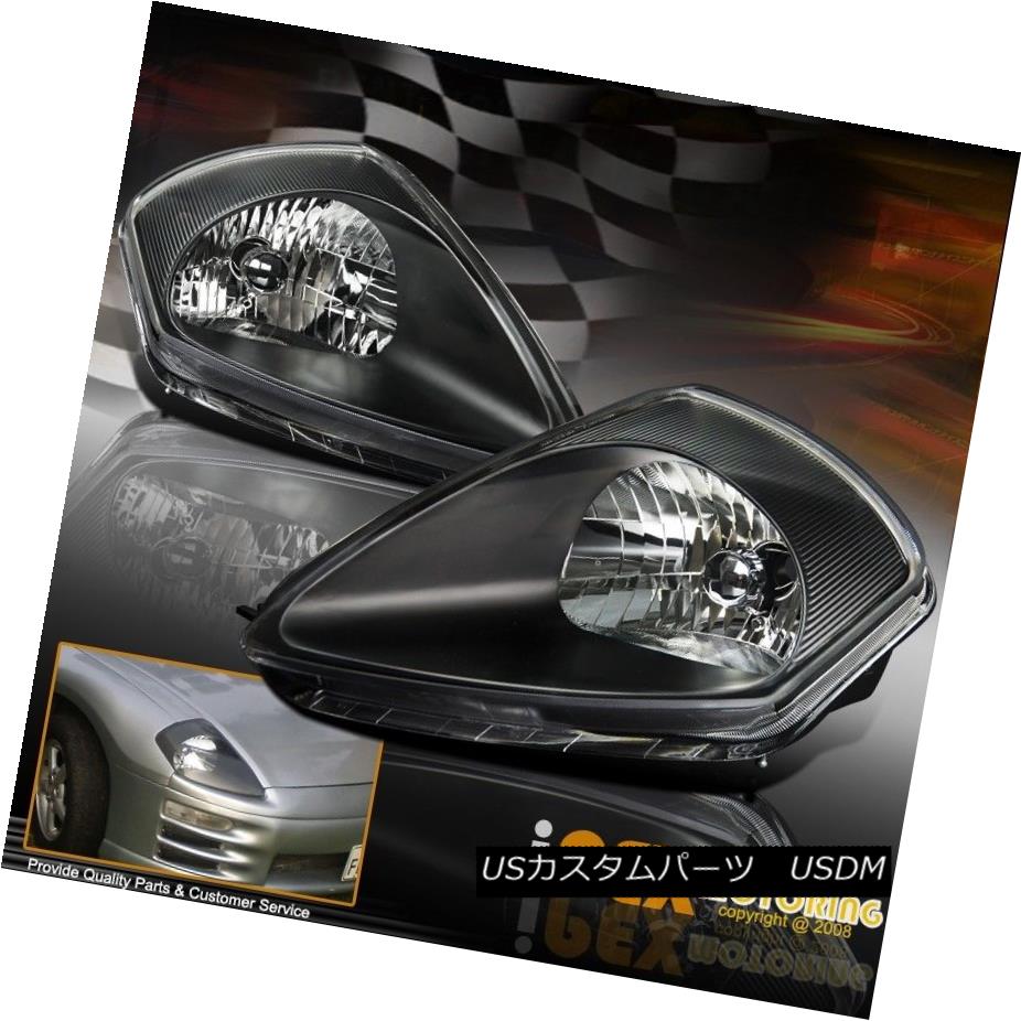 ヘッドライト NEW For 2000-2005 Mitsubishi Eclipse GS GTS RS Spyder Headlights Black Headlamp NEW for 2000-2005 Mitsubishi Eclipse GS GTS RSスパイダーヘッドライトブラックヘッドランプ