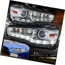 ヘッドライト 2008-2015 Mitsubishi Lancer Evolution 10 EVO X Projector LED Headlights Chrome 2008-2015三菱ランサーエボリューション10 EVO XプロジェクターLEDヘッドライトクローム