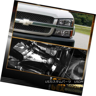 ヘッドライト 2003-2006 Chevy Silverado Factory Black Headlights+Signal Light+Smoke Fog Light 2003-2006シボレーシルバラードファクトリーブラックヘッドライト+シグモア ナルライト+スモークフォグライト