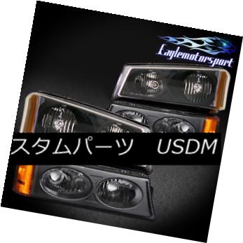 ヘッドライト 2003 2004 2005 2006 Chevy Silverado 1500 2500 3500/Avalanche Black Headlights 2003 2004 2005 2006 Chevy Silverado 1500 2500 3500 /アバランシェブラックヘッドライト