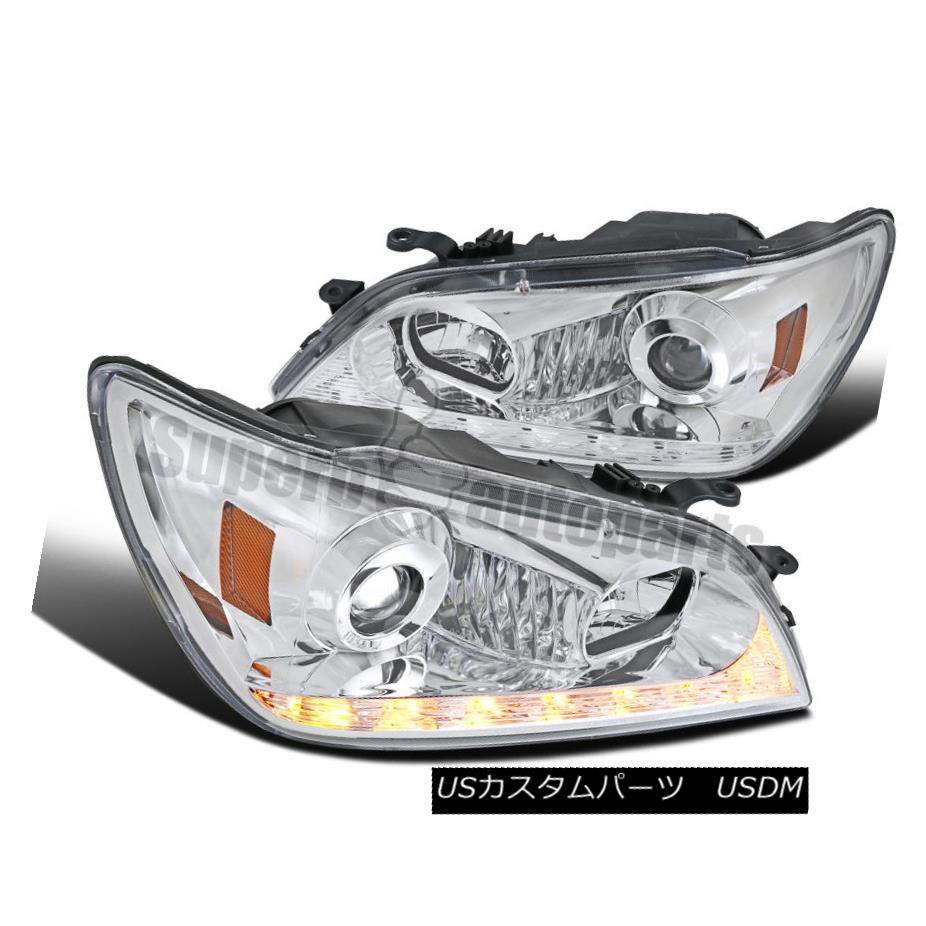 ヘッドライト 2001-2005 Lexus IS300 Chrome Projector Headlights w/ LED DRL Signal Strip 2001-2005 Lexus IS300クロームプロジェクターヘッドライト（LED DRLシグナルストリップ搭載）