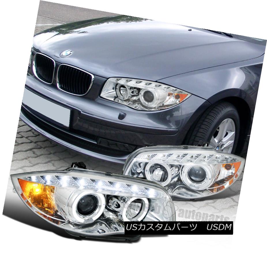 إåɥ饤 2007-2013 BMW E82 E88 128i 135i Halo Led Projector Headlight Chrome SpecD Tuning 2007-2013 BMW E82 E88 128i 135i Halo Ledץإåɥ饤Chrome SpecD Tuning