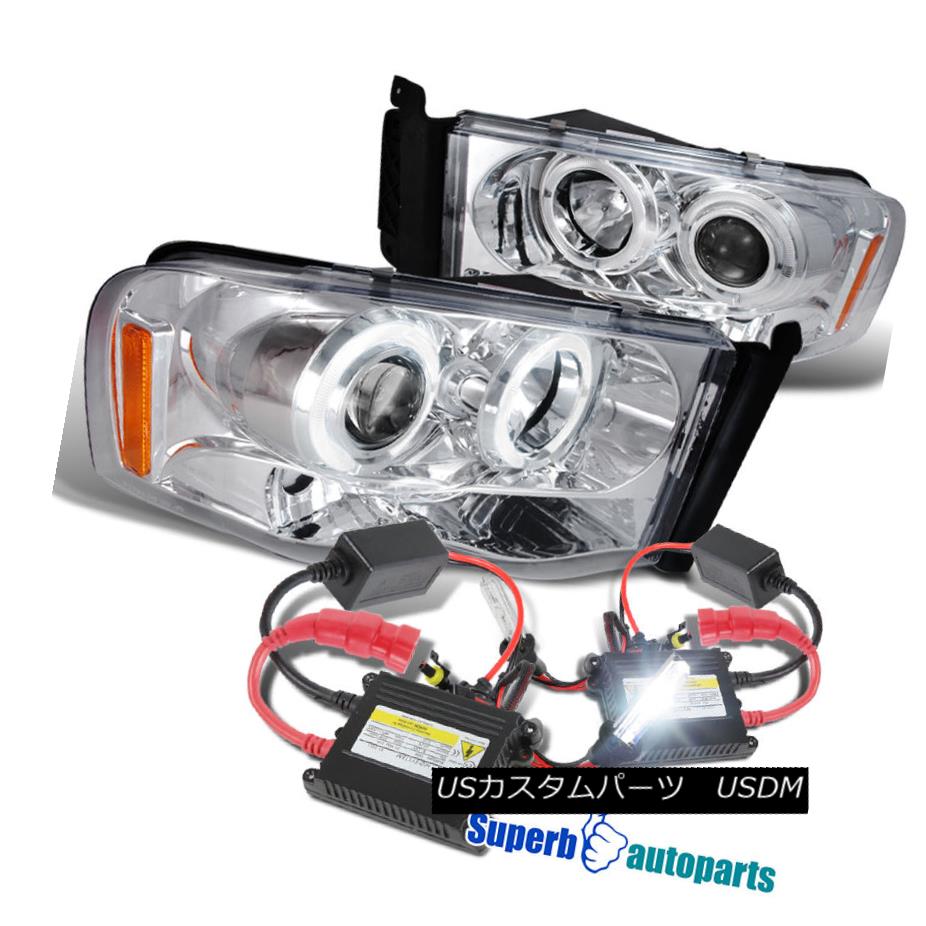 2002-2005 Dodge Ram Halo LED Projector Headlights Chrome+H1 Slim HID Kitカテゴリヘッドライト状態新品メーカーDodge車種Ram 1500発送詳細送料一律 1000円（※北海道、沖縄、離島は省く）商品詳細輸入商品の為、英語表記となります。 Condition: New Brand: Superbautoparts IS-Other Part Number: CH2502135/CH2503135/CH2502161/CH2503161 Manufacturer Part Number: H16-2LHPRAM02TM DOT & SAE: Approved Placement on Vehicle: Front, Left, Right Handling time: Same business day if paid before 12:00PM PST Warranty: Yes Return shipping: Free return shipping for lower 48 states Fitment Type: Performance/Custom Money back or item exchange: Yes, within 60 days after receiving item Surface Finish: chrome Office hours: Monday to Friday 9AM - 5PM PST IS-Interchange Part Number: 55077121AF/55077120AF/55077121AG/55077120AG Warranty terms: 90 days UPC: DOES NOT APPLY※以下の注意事項をご理解頂いた上で、ご入札下さい※■海外輸入品の為、NC,NRでお願い致します。■フィッテングや車検対応の有無については、画像と説明文よりお客様の方にてご判断をお願いしております。■USのカスタムパーツは国内の純正パーツを取り外した後、接続コネクタが必ずしも一致するとは限らず、加工が必要な場合がございます。■商品説明文中に英語にて”保障”に関する記載があっても適応はされませんので、ご理解ください。■初期不良（到着より7日以内）のみ保証対象とします。ただし、取り付け後は、保証対象外とします。■海外倉庫から到着した製品を、再度国内で検品を行い、日本郵便または佐川急便にて発送となります。■お届けまでには、2〜3週間程頂いております。ただし、天候次第で多少遅れが発生する場合もあります。■商品落札後のお客様のご都合によるキャンセルはお断りしておりますが、商品落札金額の30％の手数料をいただいた場合のみお受けいたします。■他にもUSパーツを多数出品させて頂いておりますので、ご覧頂けたらと思います。■USパーツの輸入代行も行っておりますので、ショップに掲載されていない商品でもお探しする事が可能です!!お気軽にお問い合わせ下さい。&nbsp;