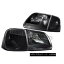 ヘッドライト 1997-2003 Ford F-150 Head Lights w/ Clear reflector+Corner Signal Lamps Black 1997-2003フォードF-150ヘッドランプ、クリアリフレクター+トウモロコシ er信号ランプブラック