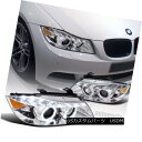 ヘッドライト 2006-2008 BMW E90 4D Halo Clear Projector Headlights R8 LED DRL Strip Chrome 2006-2008 BMW E90 4D Haloクリアプロジェクターヘッドライト R8 LED DRL Strip Chrome