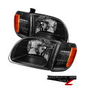 ヘッドライト 2000-2004 Toyota Tundra Access Standard Cab Black Headlights Corner Left ...