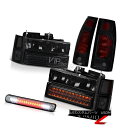 ヘッドライト 1994-1998 Chevy Silverado LED Smoke Bumper+Head Lamp Tail Lights Roof Brake Lamp 1994-1998 Chevy Silverado LEDスモークバンパー+ヘッドランプテールライトルーフブレーキランプ