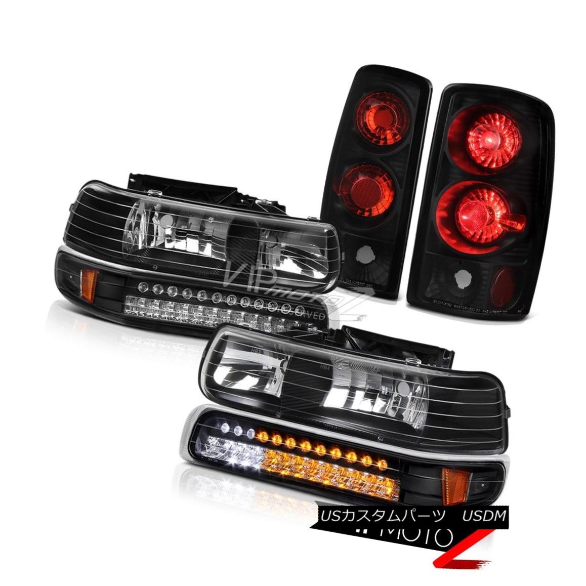 إåɥ饤 2001-2006 Chevy Suburban Z71 Black Headlight LED Signal Bumper+ Rear Brake Light 2001-2006ܥ졼ٳZ71֥åإåɥ饤LEDХѡ+ꥢ֥졼饤