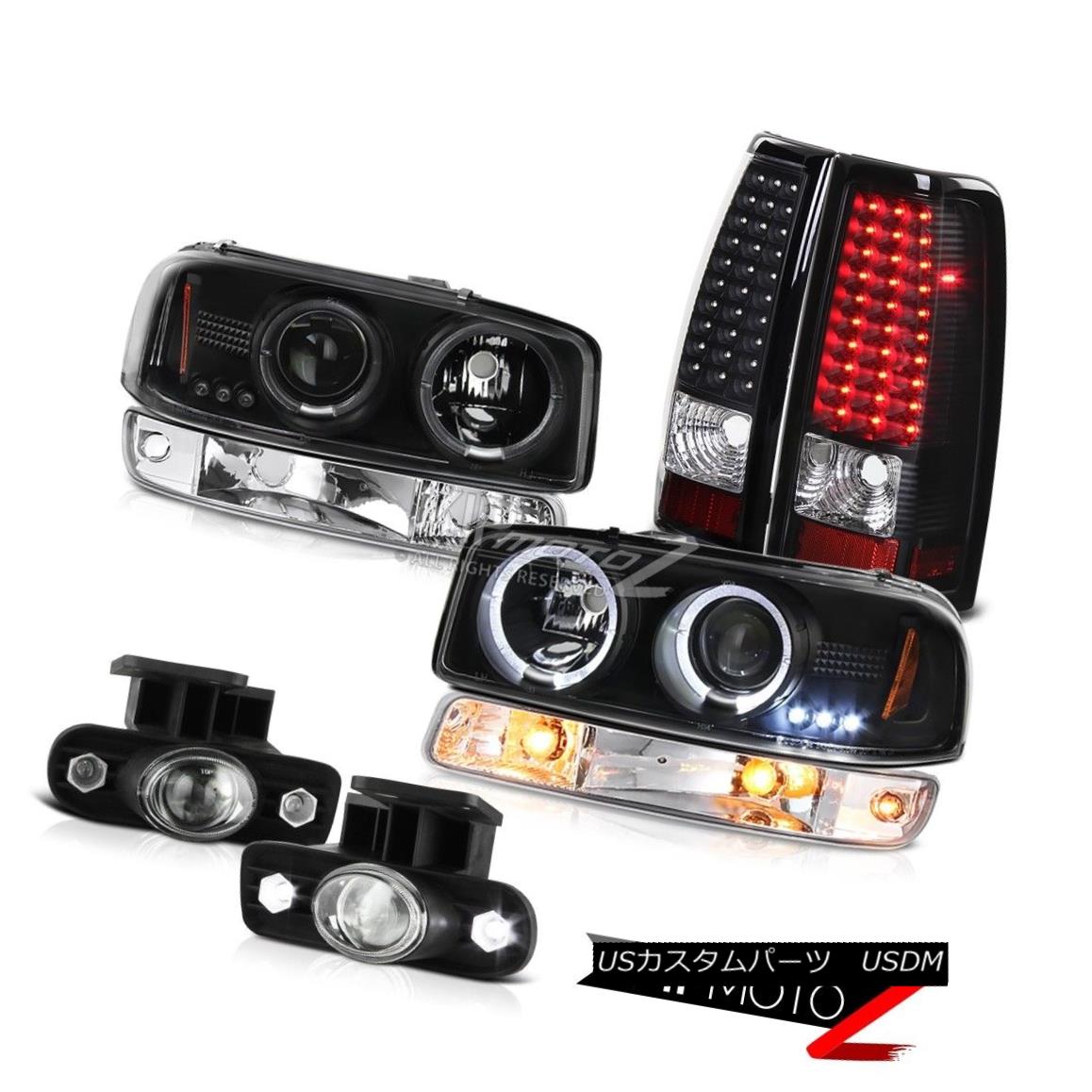 ヘッドライト 99-02 GMC Sierra Foglights infinity black led taillights bumper lamp headlamps 99-02 GMCシエラフォグライティングインフィニティブラックledテールライトバンパーランプヘッドランプ