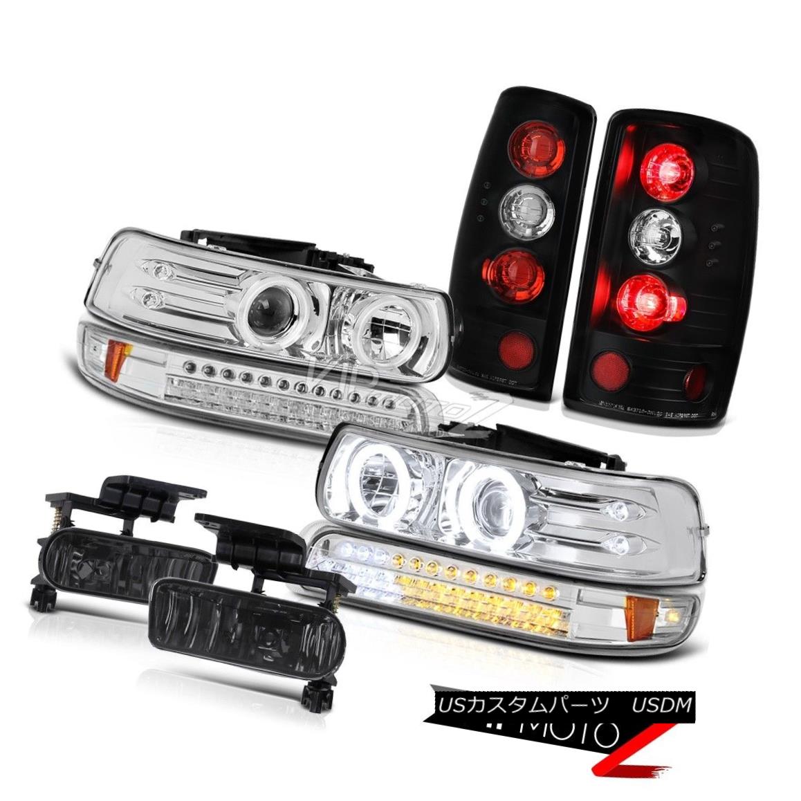 ヘッドライト 00-06 Tahoe Barn Door Turn Signal Headlamps Black Tail Lamps Smoked Fog Newest 00-06タホバンドアターンシグナルヘッドランプブラックテールランプスモークフォッグ最新