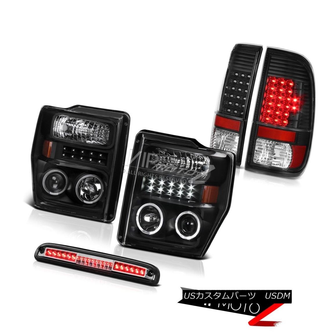 إåɥ饤 08-10 F350 Triton V10 Halo LED Projector Headlights Brake Tail Lights Chrome 3rd 08-10 F350 Triton V10 Halo LEDץإåɥ饤ȥ֥졼ơ饤ȥ3rd