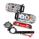 ヘッドライト Headlights CCFL Angel Eye LED Driving Fog High 3rd Cargo 2002-2005 Ram Ma...