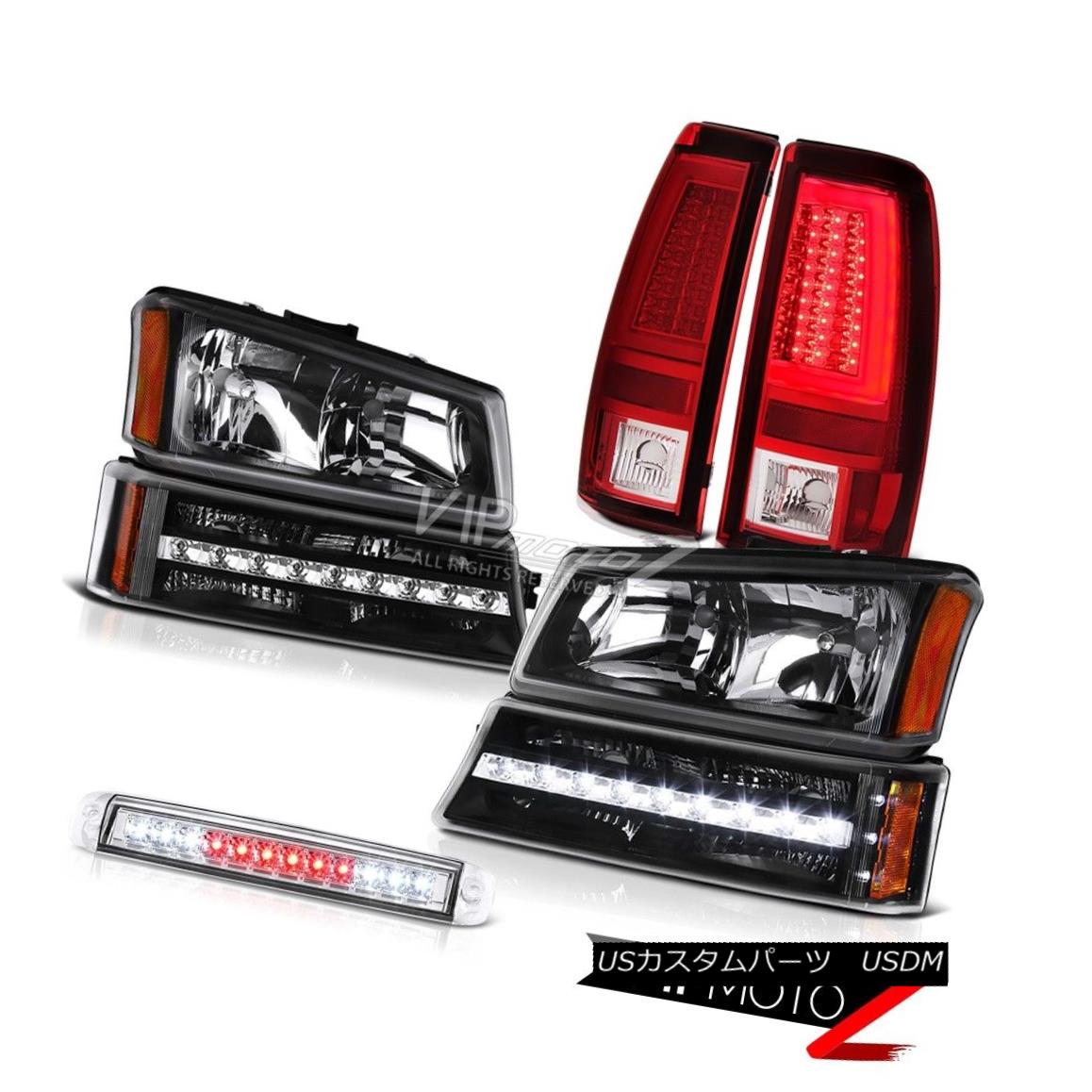ヘッドライト 03-06 Silverado 1500 Wine Red Taillamps 3RD Brake Lamp Headlamps Parking Light 03-06 Silverado 1500ワインレッドタイルランプ3RDブレーキランプヘッドライトパーキングライト