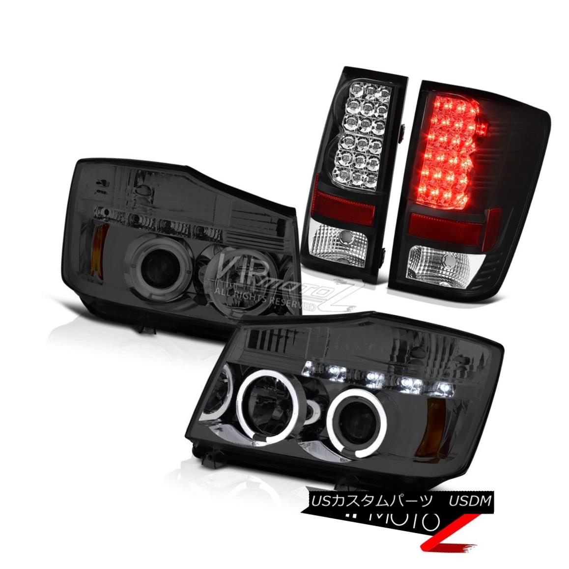 ヘッドライト For 2004-2015 Titan Smoke Projector Headlight 