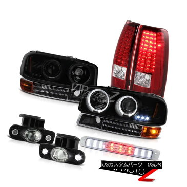 ヘッドライト Headlights Projector Halo LED Taillights Red Fog Third Brake 1999-2002 Sierra SL ヘッドライトプロジェクターHalo LEDテールライトRed Fog Third Brake 1999-2002 Sierra SL