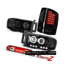 ヘッドライト Angel Eye Headlight Sinister Black LED Brake Lamp 3rd Cargo 02 03 04 05 R...