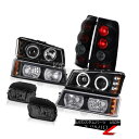 ヘッドライト 03-06 Chevy Silverado Halo Projector Headlight Smoke Tail Lights Driving Foglamp 03-06 Chevy Silverado Haloプロジェクターヘッドライト煙テールライトDriving Foglamp(2)