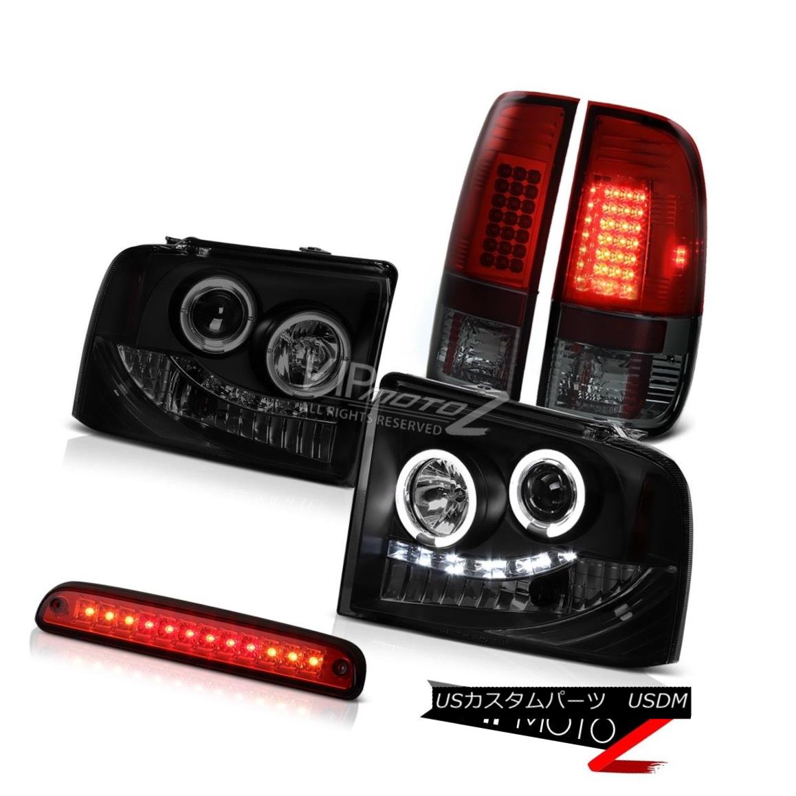 ヘッドライト Angel Eye Headlights LED Smoke Tail Lights Third Brake 05 06 07 F250 Amarillo エンジェルアイヘッドライトLED煙テールライトThird Brake 05 06 07 F250 Amarillo