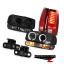 ヘッドライト 99-02 Sierra 4.3L Phantom smoke fog lights led taillamps parking light headlamps 99-02シエラ4.3Lファントム煙霧ライトは、ライトヘッドランプを駐車するテールランプを導いた(2)