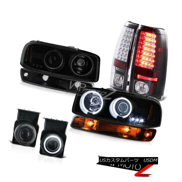 ヘッドライト 03-06 Sierra 2500HD Fog lamps rear smd brake signal light dark tinted Headlights 03-06 Sierra 2500HDフォグランプリアSMDブレーキ信号ライトダークテントヘッドライト
