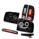 ヘッドライト Smoke Halo LED Headlights SMD Brake Tail Lights Third Cargo 05 06 07 F350...