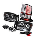 ヘッドライト Black Headlights Sterling Chrome Tail Lights Foglamps 3rd Cargo LED 07 08...