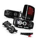 ヘッドライト 02-05 Ram Quad Cab SLT CCFL Fluorescence Angel Headlight LED Tail Lights ...