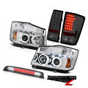 ヘッドライト For 2004-2015 Titan SV Euro Chrome LED Headlights Smoke Tail Lights Brake Cargo 2004年?2015年タイタンSVユーロクロームLEDヘッドライト煙テールライトブレーキカーゴ