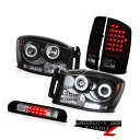ヘッドライト 2006 Dodge Ram SRT-10 Devil CCFL Ring Headlights Brake Tail Lights LED Ca...