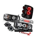 ヘッドライト 2002-2005 Ram TurboDiesel CCFL Angel Eye Projector Brake Light LED Fog 3r...