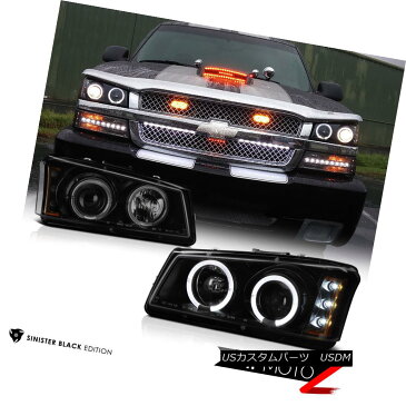 ヘッドライト 03 04 05 06 Silverado Foglights Red Taillamps Turn Signal Dark Tinted Headlights 03 04 05 06 Silverado FoglightsレッドタイルランプTurn信号ダークテントヘッドライト