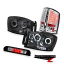 ヘッドライト 2006 Dodge Ram SLT Brightest CCFL Halo Headlights LED Taillights High 3rd...