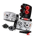 ヘッドライト LED DRL Headlamps Rear Brake Tail Lights Glass Fog Third Cargo 2006 Dodge...