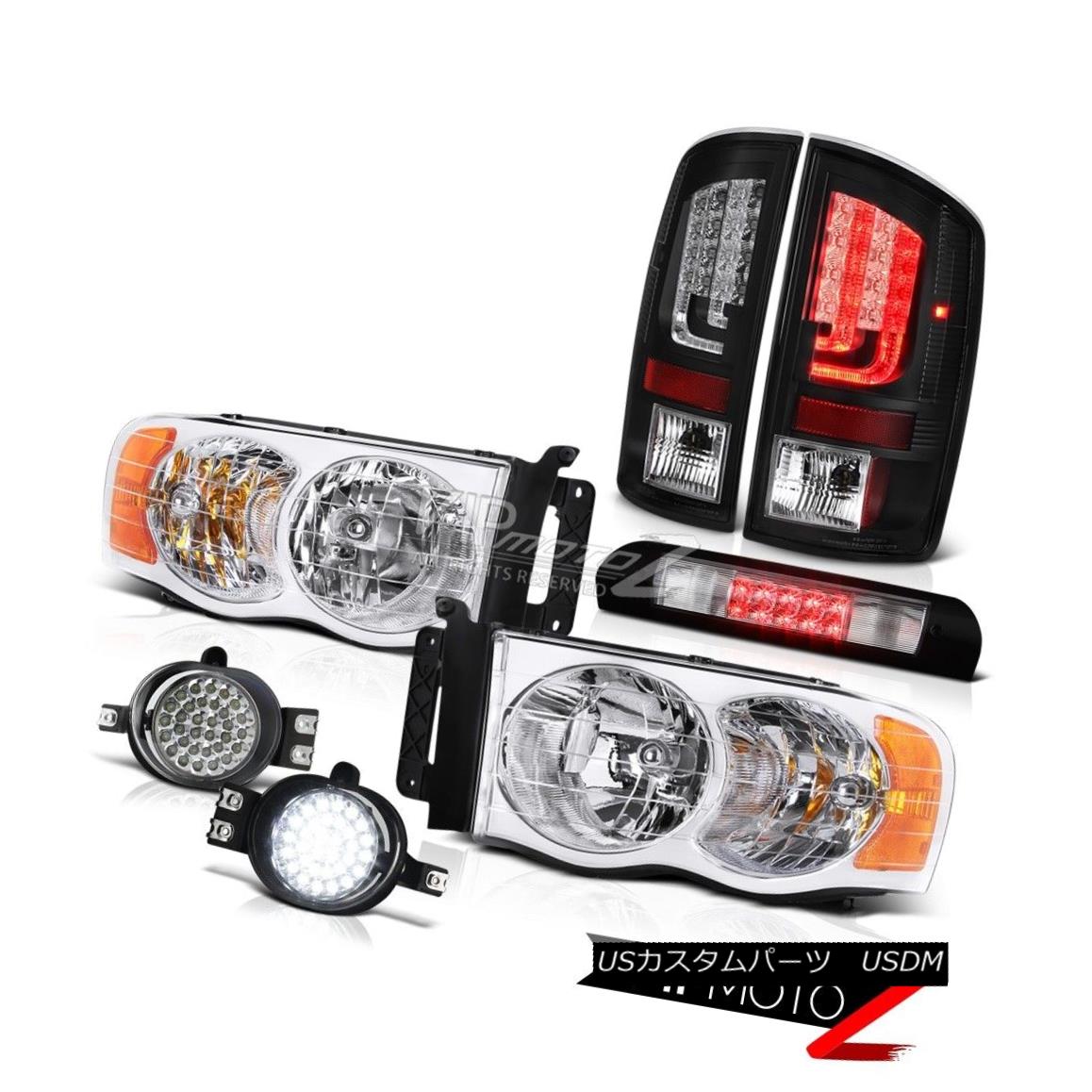 ヘッドライト 2002-2005 Dodge Ram 1500 5.7L Taillights Headlamps Foglamps Roof Brake Light LED 2002-2005ダッジラム1500 5.7LターンライトヘッドランプフォグランプルーフブレーキライトLED