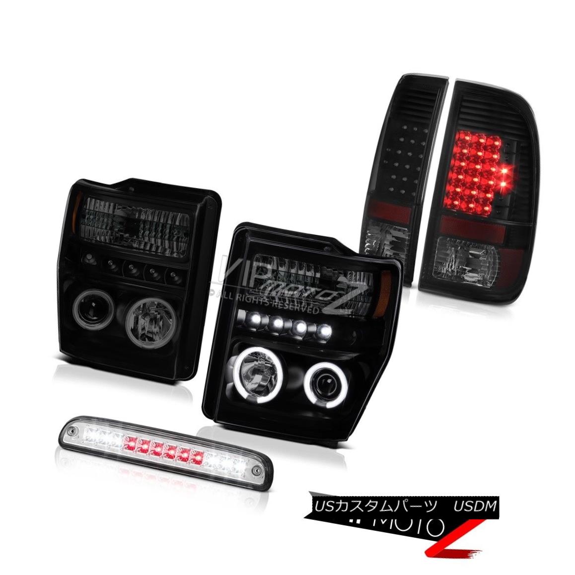 ヘッドライト 08 09 10 F250 6.3L [BRIGHTEST] CCFL Rim Headlights Bright LED Taillamps High 3rd 08 09 10 F250 6.3L [明るい] CCFLリムヘッドライト明るいLEDのタイルランプ高い3